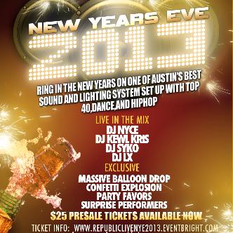 REPUBLIC LIVE NYE 2013: Main Image