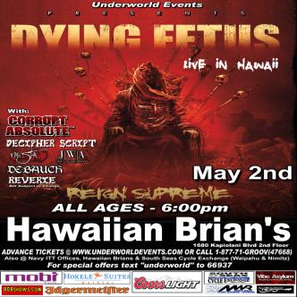 Dying Fetus in Hawaii: Main Image