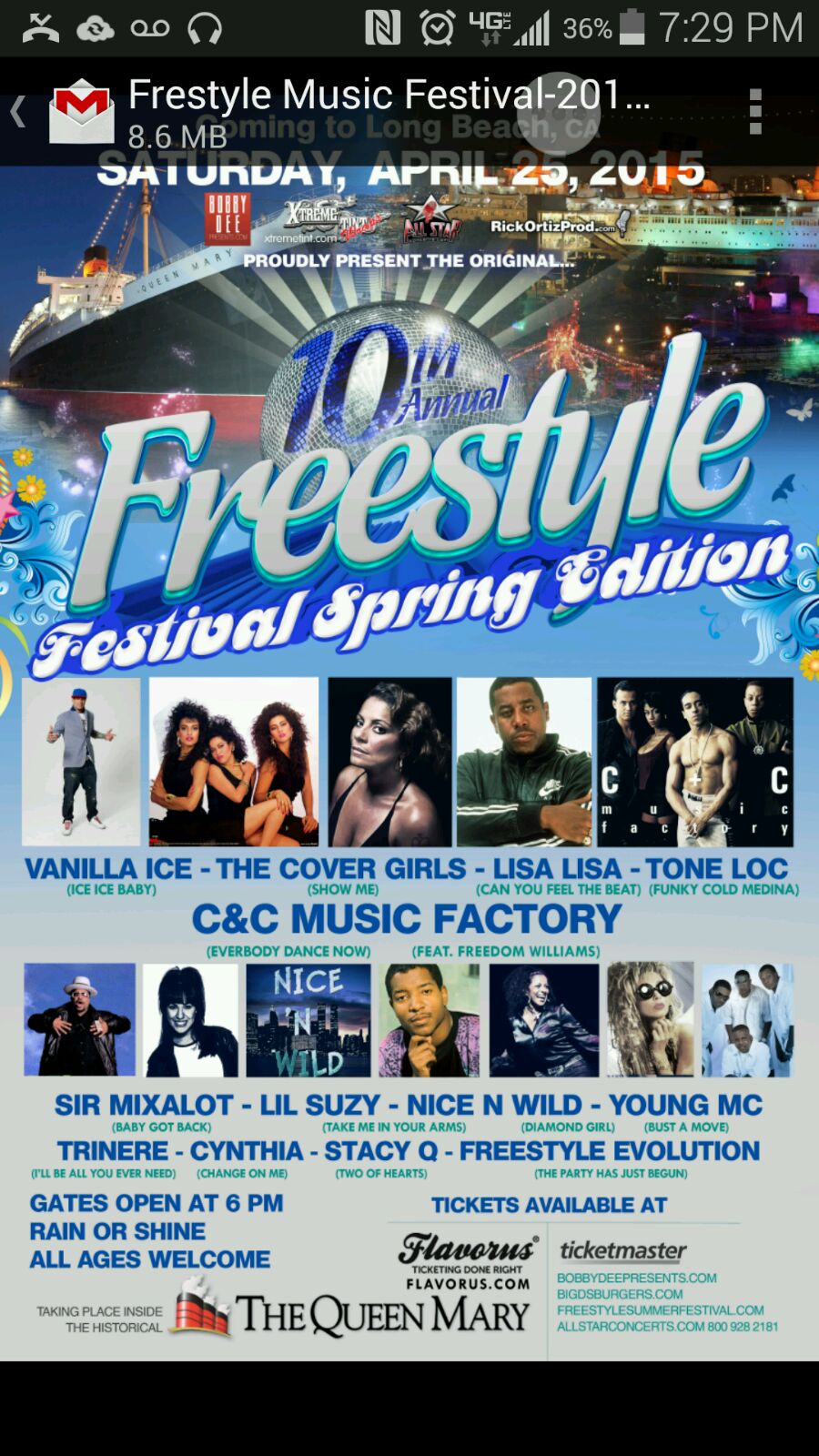 Freestyle Festival 10th Annual Tickets 04/25/15