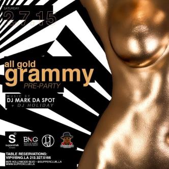 THE ALL GOLD GRAMMY PRE-PARTY w/ Mark da Spot & DJ Holiday-img