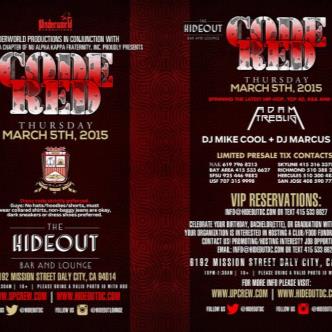 Code Red | March 5th @ The Hideout-img