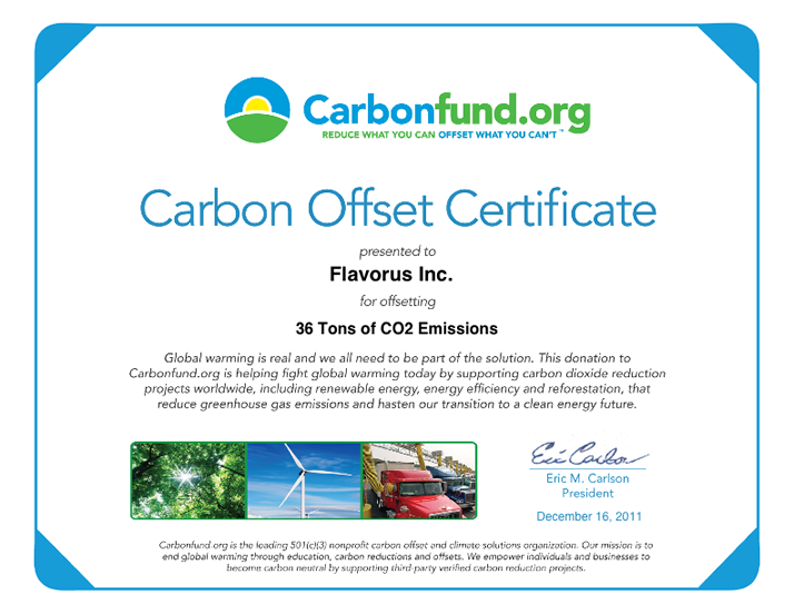CarbonFree Cert